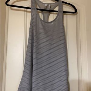 z by zella gray mesh tank NWOT XS